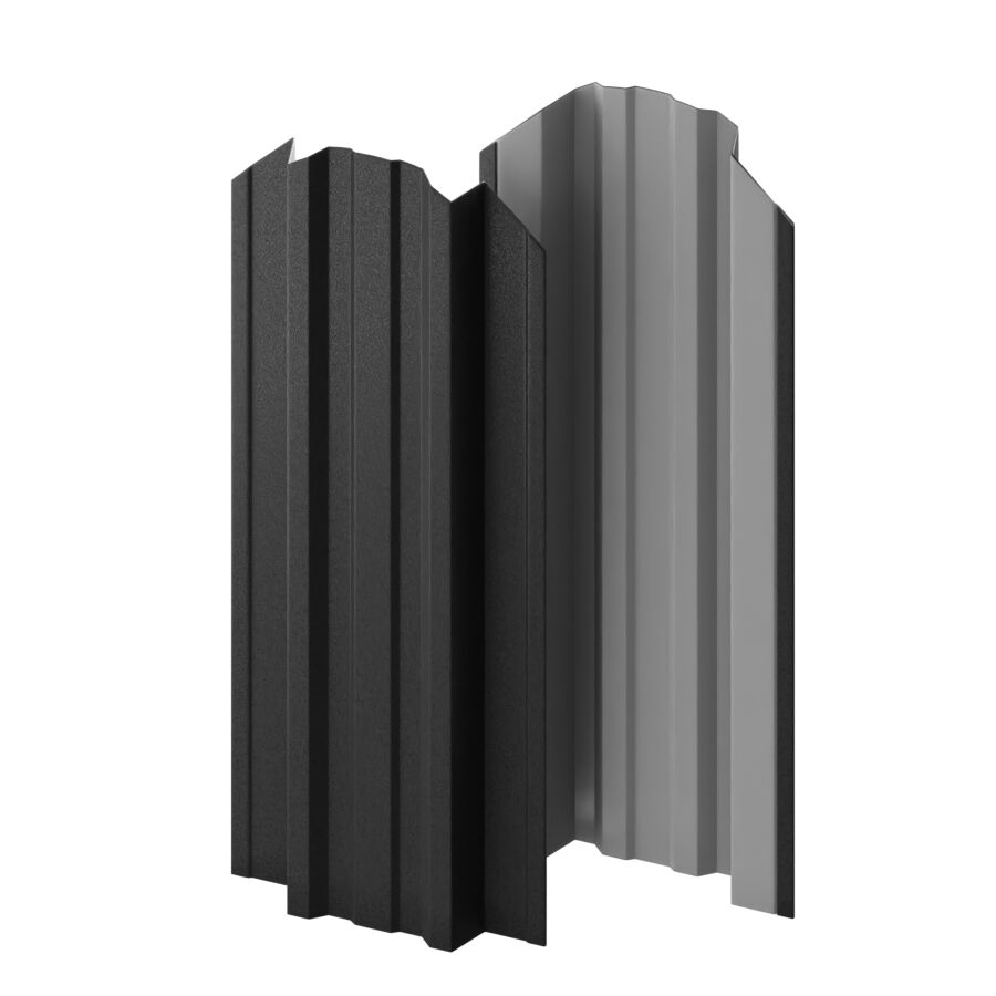 Штакетник МП TRAPEZE-O-БР фигурный 0.50мм Valori {длины по списку}, Dark Grey (темно-серый) купить в Санкт-Петербурге Штакетник МП TRAPEZE-O-БР фигурный 0.50мм Valori {длины по списку}, Dark Grey (темно-серый)