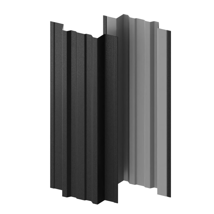 Штакетник МП TRAPEZE-T прямой 0.50мм Valori {длины по списку}, Dark Grey (темно-серый) купить в Санкт-Петербурге Штакетник МП TRAPEZE-T прямой 0.50мм Valori {длины по списку}, Dark Grey (темно-серый)