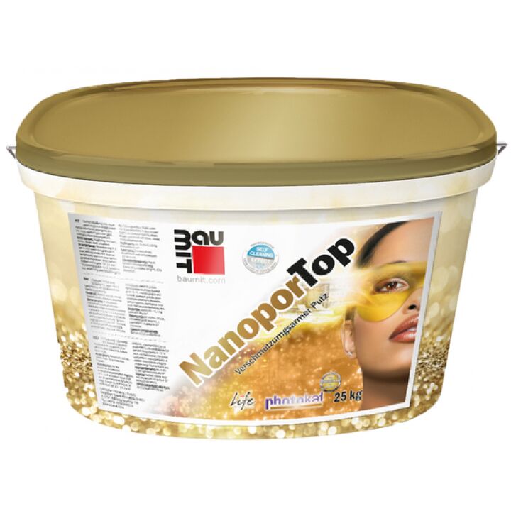 Baumit NanoporTop 25кг Штукатурка декоративная силикатная Baumit NanoporTop 25кг Штукатурка декоративная силикатная