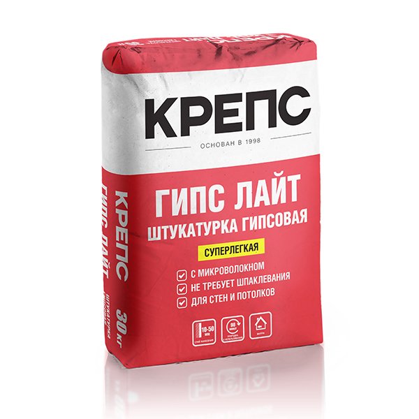 ГИПС ЛАЙТ состав штукатурный купить в Санкт-Петербурге ГИПС ЛАЙТ состав штукатурный