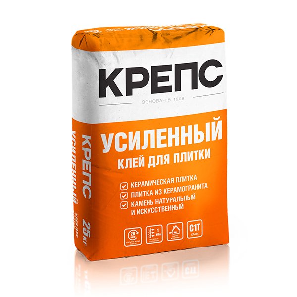 УСИЛЕННЫЙ клей для плитки, белый