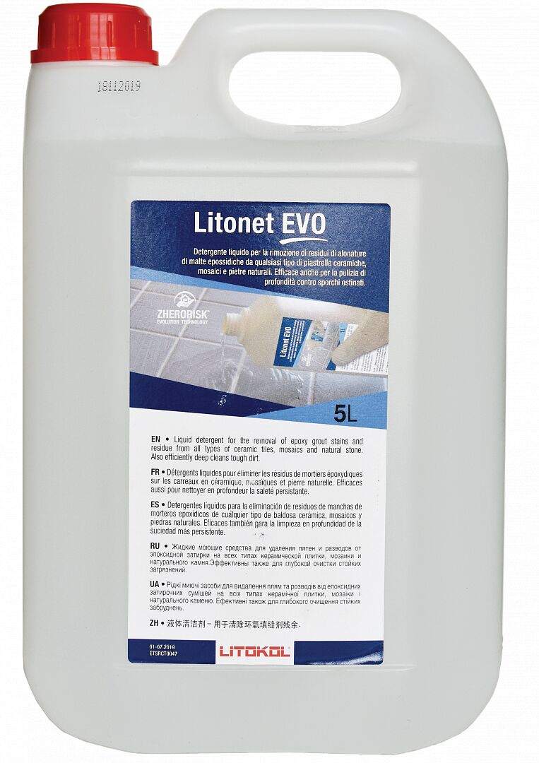 LITONET EVO 5л Очистка облицовки бесцветный LITOKOL, бесцветный купить в Санкт-Петербурге LITONET EVO 5л Очистка облицовки бесцветный LITOKOL, бесцветный