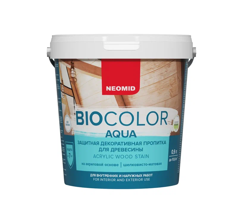 BIO COLOR aqua 0,9л пропитка готовый NEOMID купить в Санкт-Петербурге BIO COLOR aqua 0,9л пропитка готовый NEOMID