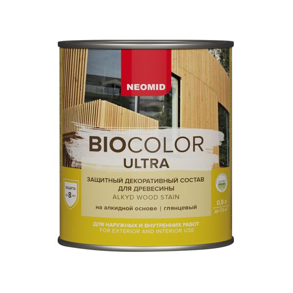 BIO COLOR ULTRA 0,9л пропитка готовый NEOMID, сосна