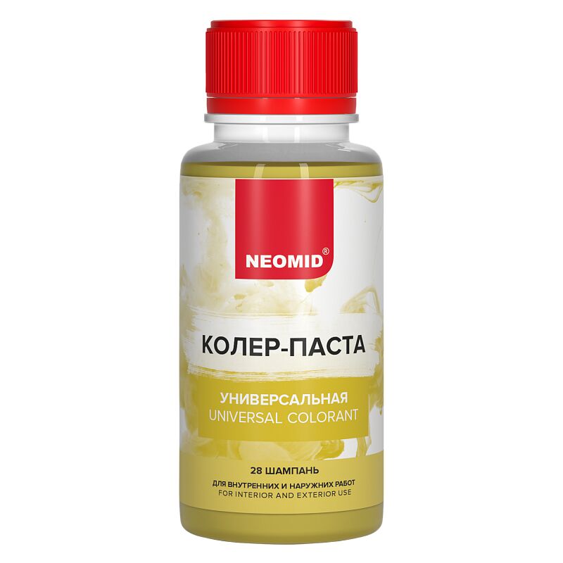 Колер-паста универсальная Палитра №1 100мл Для внутренних и наружних работ NEOMID, шампань купить в Санкт-Петербурге Колер-паста универсальная Палитра №1 100мл Для внутренних и наружних работ NEOMID, шампань