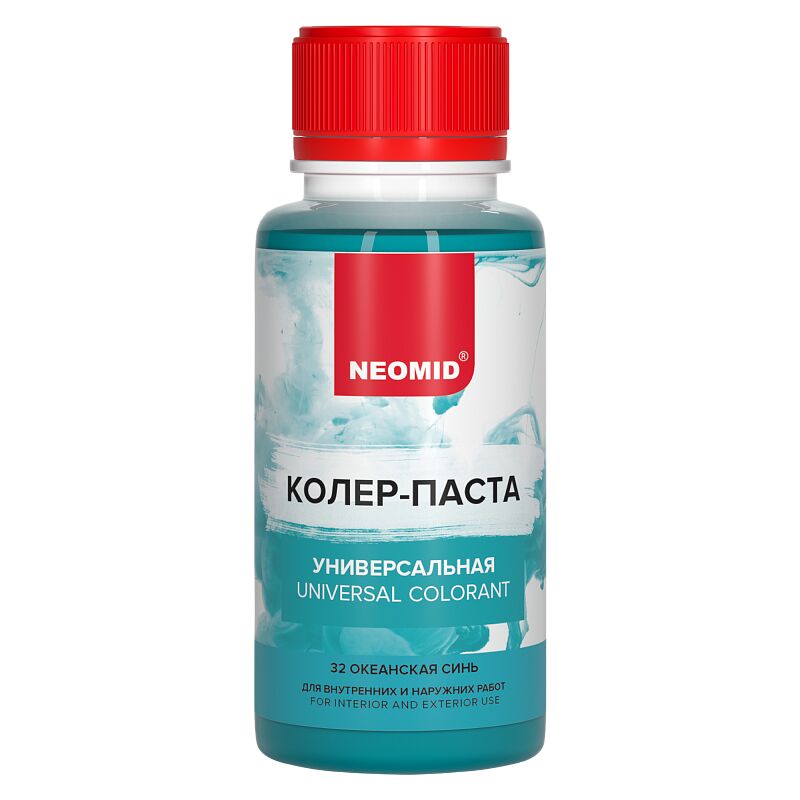 Колер-паста универсальная Палитра №1 100мл Для внутренних и наружних работ NEOMID, океанская синь купить в Санкт-Петербурге Колер-паста универсальная Палитра №1 100мл Для внутренних и наружних работ NEOMID, океанская синь