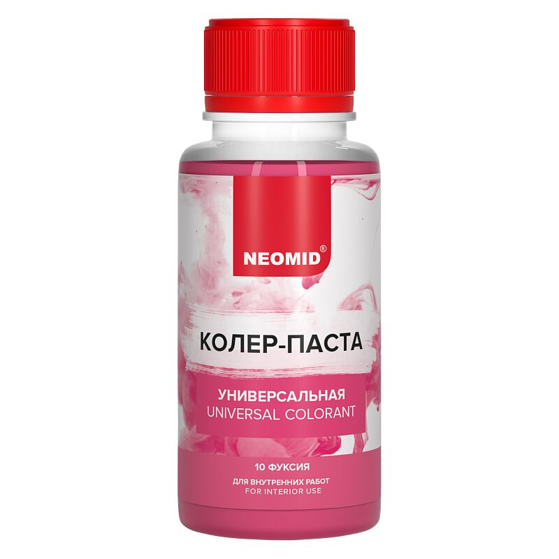 Колер-паста универсальная Палитра №1 100мл Для внутренних работ NEOMID, фуксия купить в Санкт-Петербурге Колер-паста универсальная Палитра №1 100мл Для внутренних работ NEOMID, фуксия