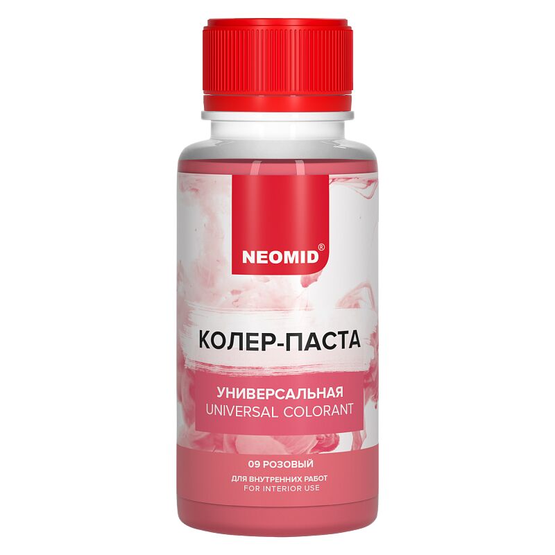 Колер-паста универсальная Палитра №1 100мл Для внутренних работ NEOMID, розовый купить в Санкт-Петербурге Колер-паста универсальная Палитра №1 100мл Для внутренних работ NEOMID, розовый