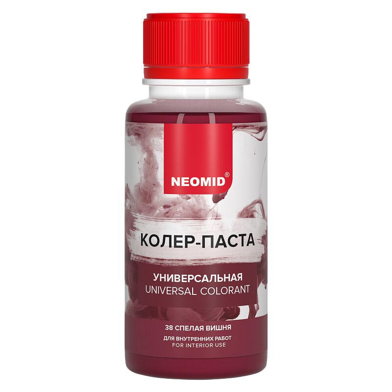 Колер-паста универсальная Палитра №1 100мл Для внутренних работ NEOMID, спелая вишня купить в Санкт-Петербурге Колер-паста универсальная Палитра №1 100мл Для внутренних работ NEOMID, спелая вишня
