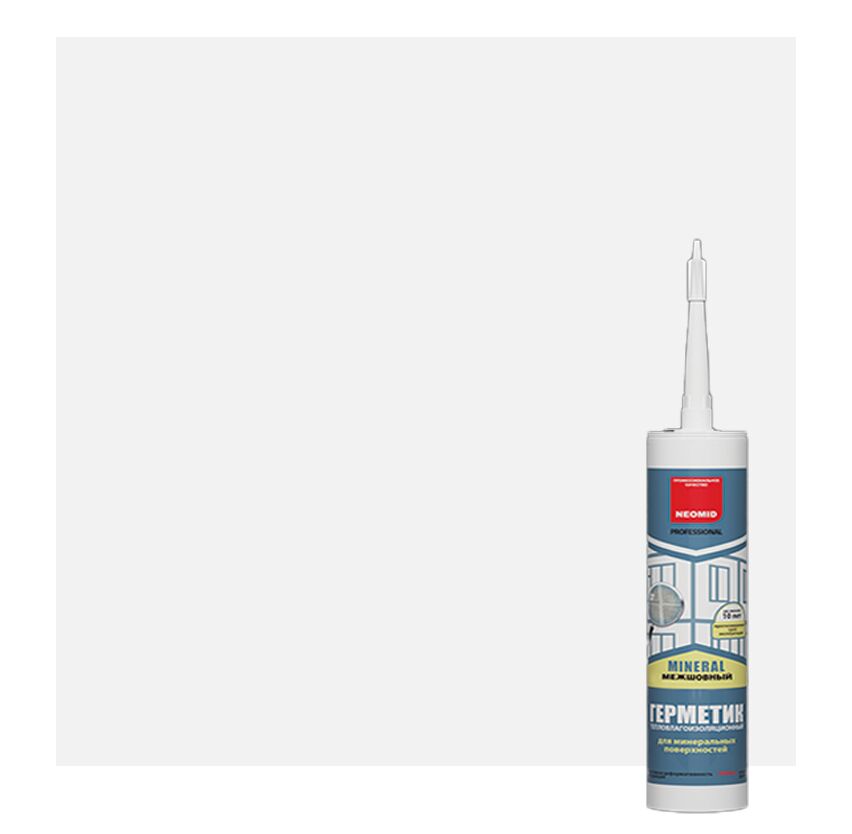 NEOMID mineral professional герметик строительный картридж 310мл готовый, NEOMID mineral professional герметик строительный ведро 310мл готовый белый купить в Санкт-Петербурге NEOMID mineral professional герметик строительный картридж 310мл готовый, NEOMID mineral professional герметик строительный ведро 310мл готовый белый
