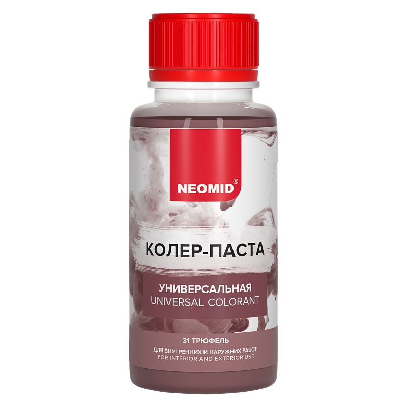Колер-паста универсальная Палитра №1 100мл Для внутренних и наружних работ NEOMID, трюфель купить в Санкт-Петербурге Колер-паста универсальная Палитра №1 100мл Для внутренних и наружних работ NEOMID, трюфель