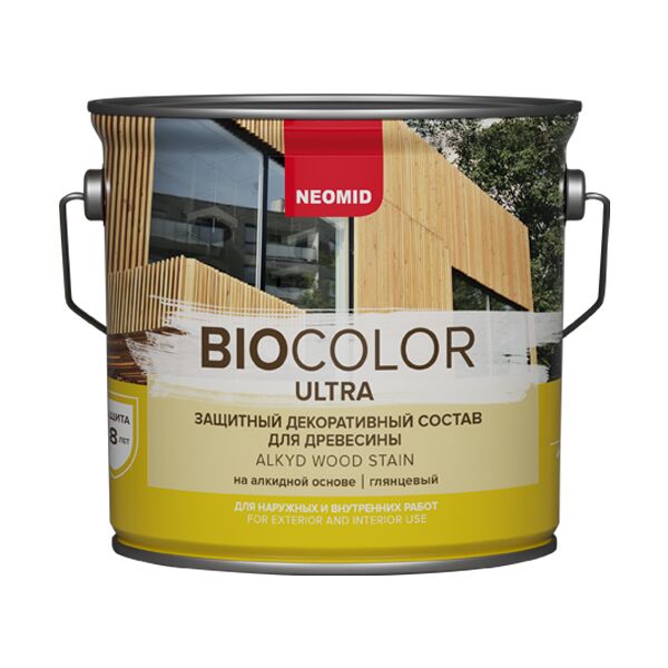 BIO COLOR ULTRA 2,7л пропитка готовый NEOMID, сосна купить в Санкт-Петербурге BIO COLOR ULTRA 2,7л пропитка готовый NEOMID, сосна