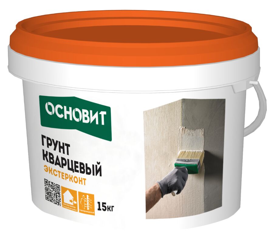 LP54 W ЭКСТЕРКРОНТ 15кг Грунт белый кварцевый ОСНОВИТ, LP54 W ЭКСТЕРКРОНТ 15кг Грунт белый кварцевый ОСНОВИТ