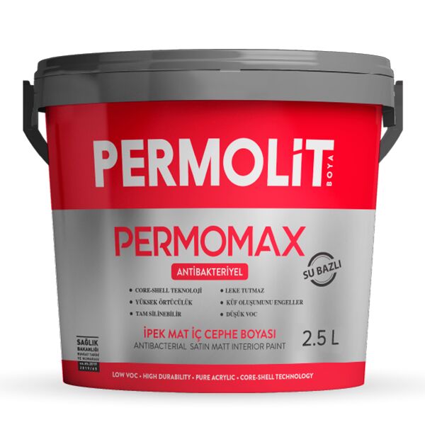 PERMOMAX 2.5л база TR краска антибактериальная интерьерная шелк/мат PERMOLIT купить в Санкт-Петербурге