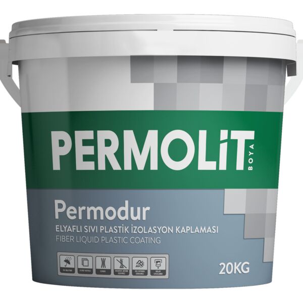 PERMODUR 1кг краска усиленная гидроизоляционная PERMOLIT, Серо-белый