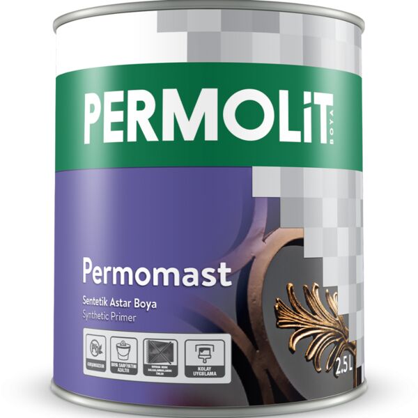 PERMOMAST 2.5л грунтовка алкидная мат PERMOLIT, Белый