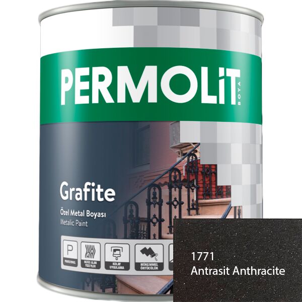 GRAFİTE 2.2л краска для металла эпоксидная графитовая антрацит PERMOLIT, Антрацит