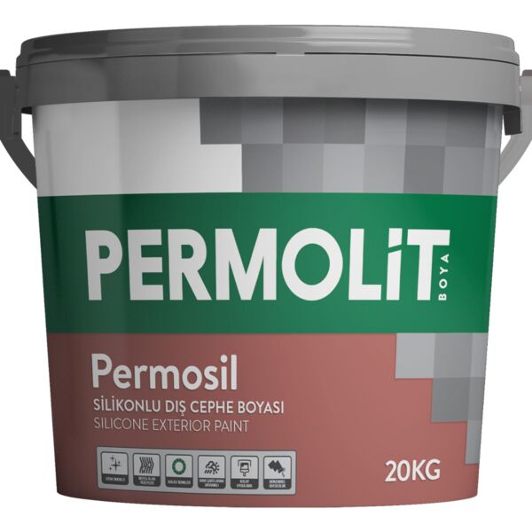 PERMOSIL 15л база TR краска силиконовая фасадная мат PERMOLIT, Белый