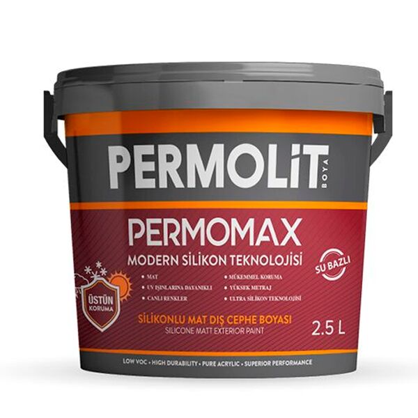PERMOMAX 2.5л база TR краска силиконовая фасадная мат PERMOLIT купить в Санкт-Петербурге