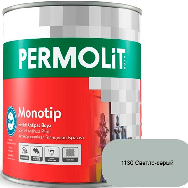 MONOTIP 2.5л краска глянц антикоррозионная 3в1 parlak PERMOLIT купить в Санкт-Петербурге