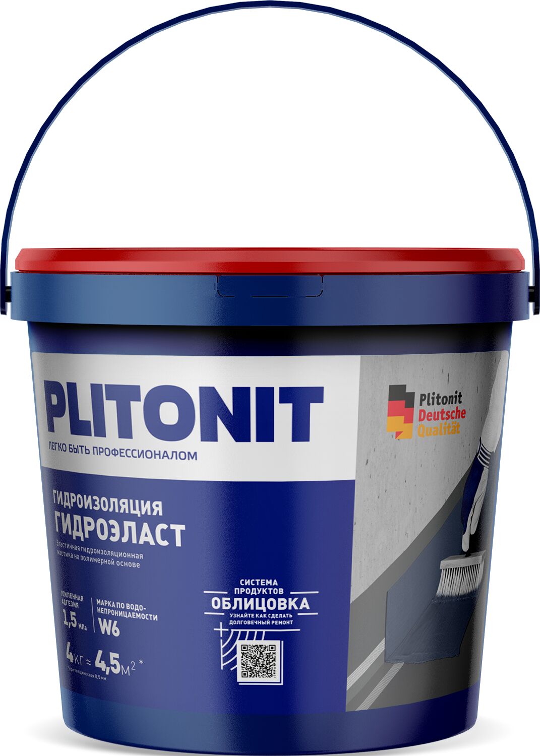 PLITONIT ГидроЭласт -4 эластичная гидроизоляционная мастика 