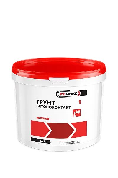Грунтовка Бетоноконтакт (фр.0.8 мм) РЕМИКС-1 14кг купить в Санкт-Петербурге