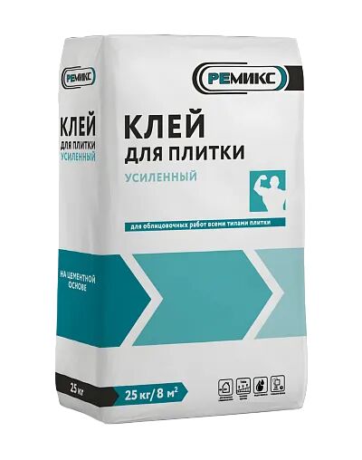 Клей для плитки Усиленный РЕМИКС 25кг купить в Санкт-Петербурге