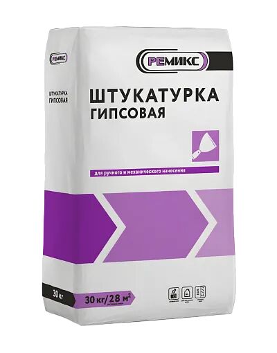Штукатурка гипсовая РЕМИКС ГШ купить в Санкт-Петербурге