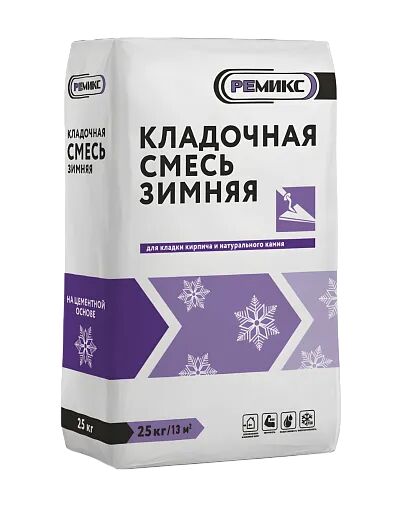 Смесь кладочная ЗИМА РЕМИКС 25кг купить в Санкт-Петербурге