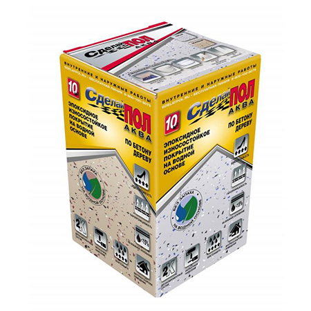 АКВА Комплект для пола 10м2 (2.93кг) База А белый Сделай ПОЛ