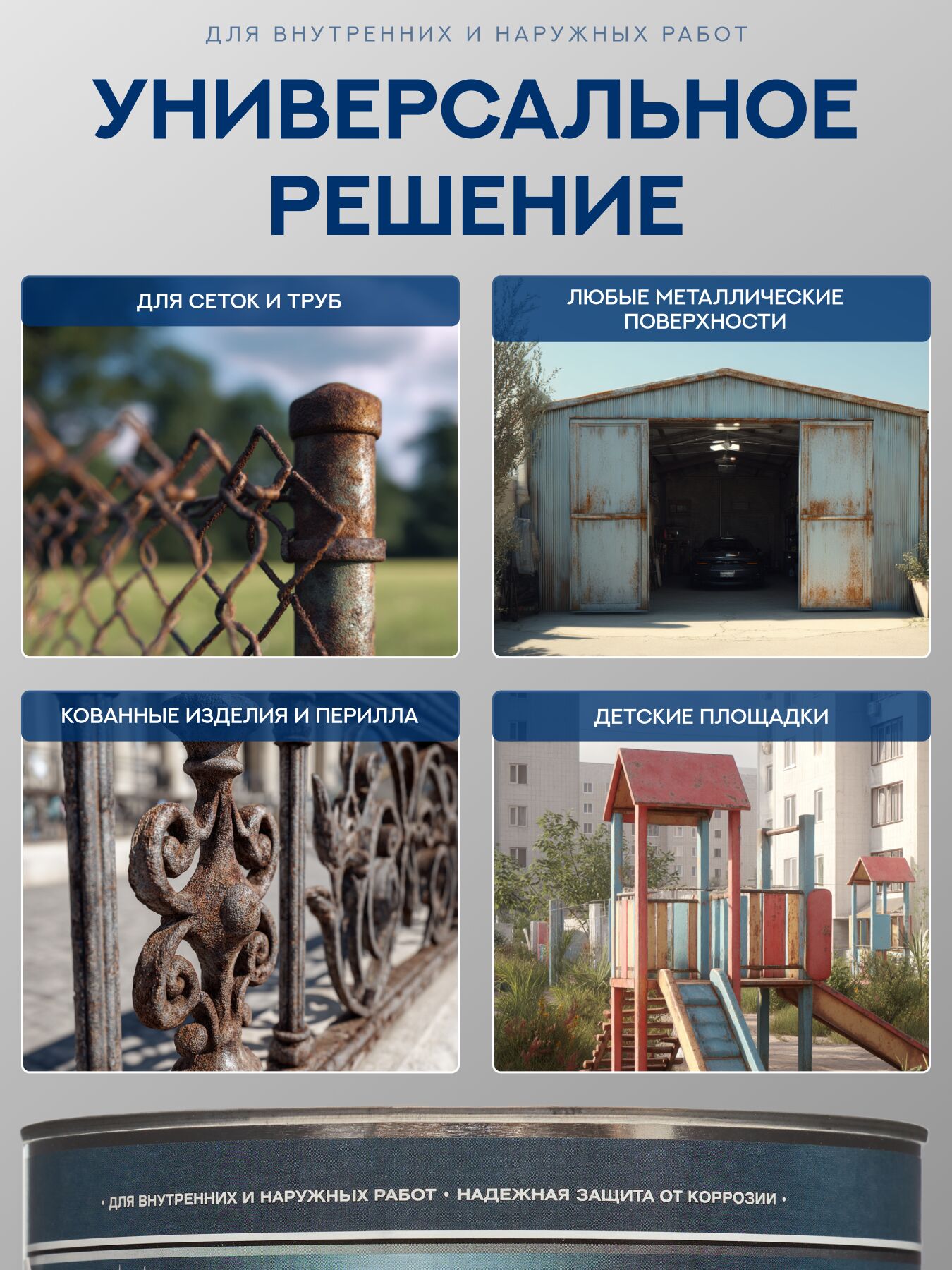 Защити металл Грунт эмаль (2кг) белый RAL9003 Сделай ПОЛ