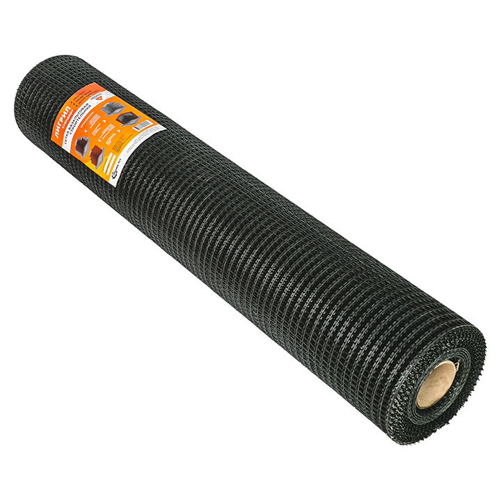 Сетка кладочная базальтовая Лигрил яч:14х8мм 1х50м 50м2, чёрный