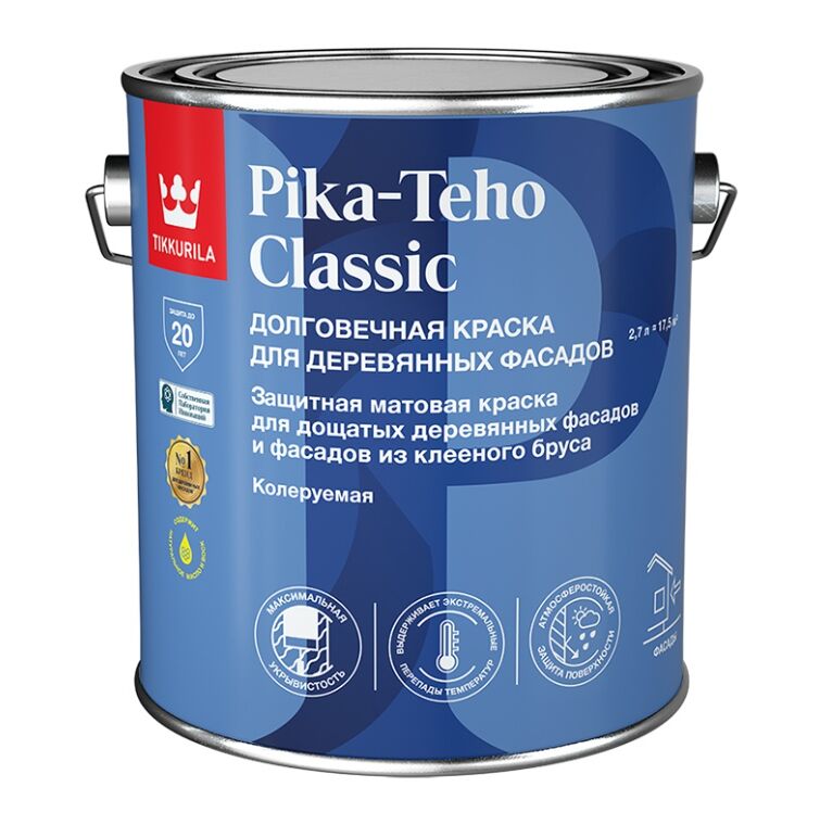 Краска для домов Пика-Техо Классик (PIKA-TEHO CLASSIC) A 2.7л Тиккурила купить в Санкт-Петербурге