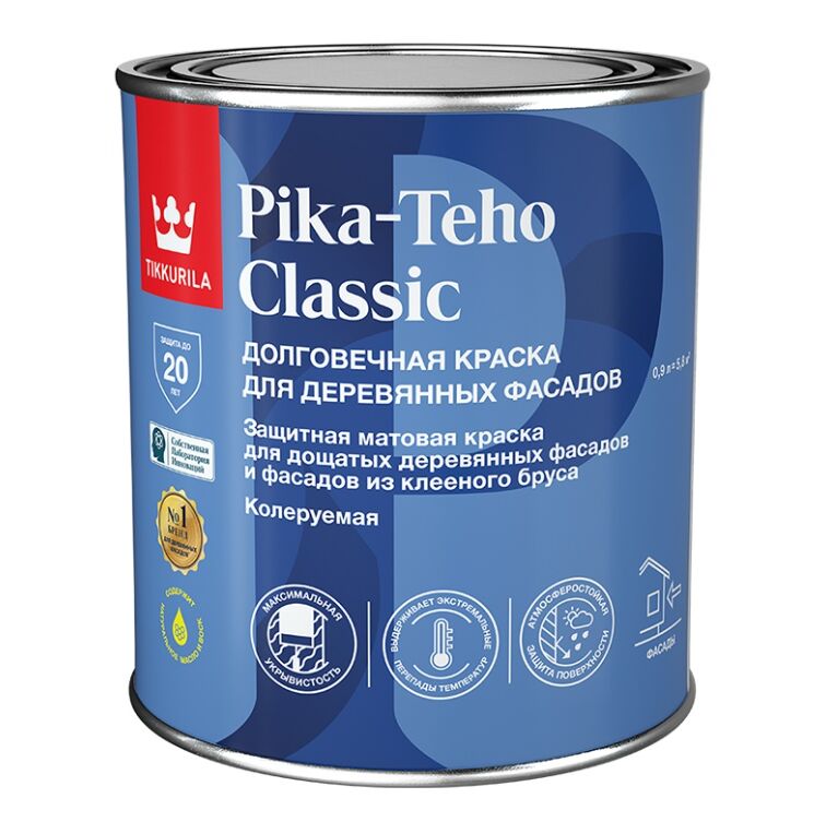 Краска для домов Пика-Техо Классик (PIKA-TEHO CLASSIC) A 0.9л Тиккурила купить в Санкт-Петербурге