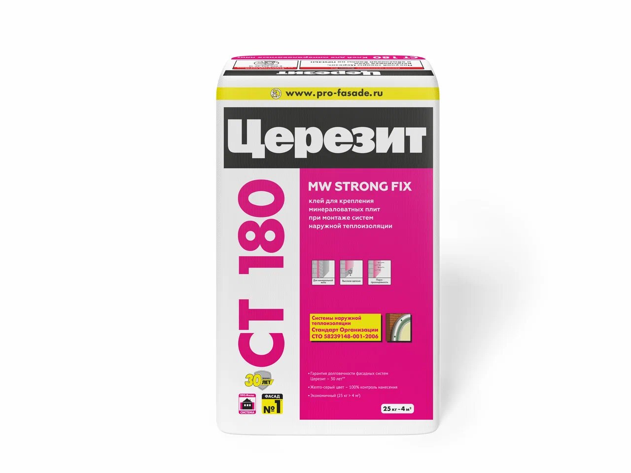 CT 180/25 кг Церезит клей д/плит из минеральной ваты, белый купить в Санкт-Петербурге CT 180/25 кг Церезит клей д/плит из минеральной ваты, белый