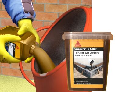 SikaCem-1 Color  черный Краситель для бетонов и растворов, чёрный
