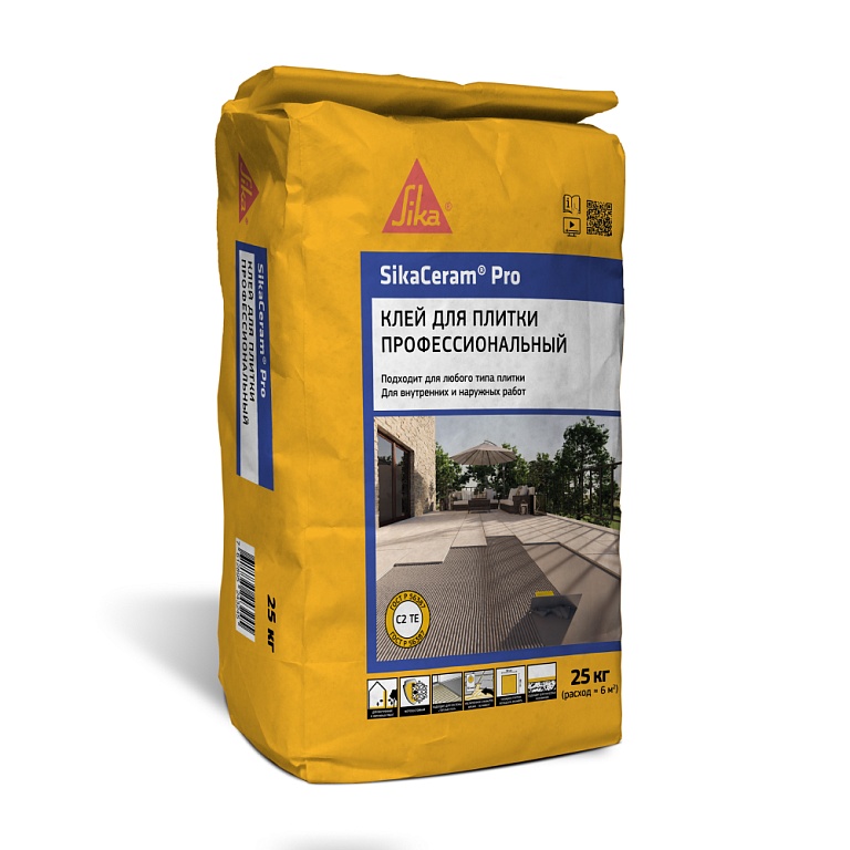 Sika Ceram Pro Эластичный цементный плиточный клей