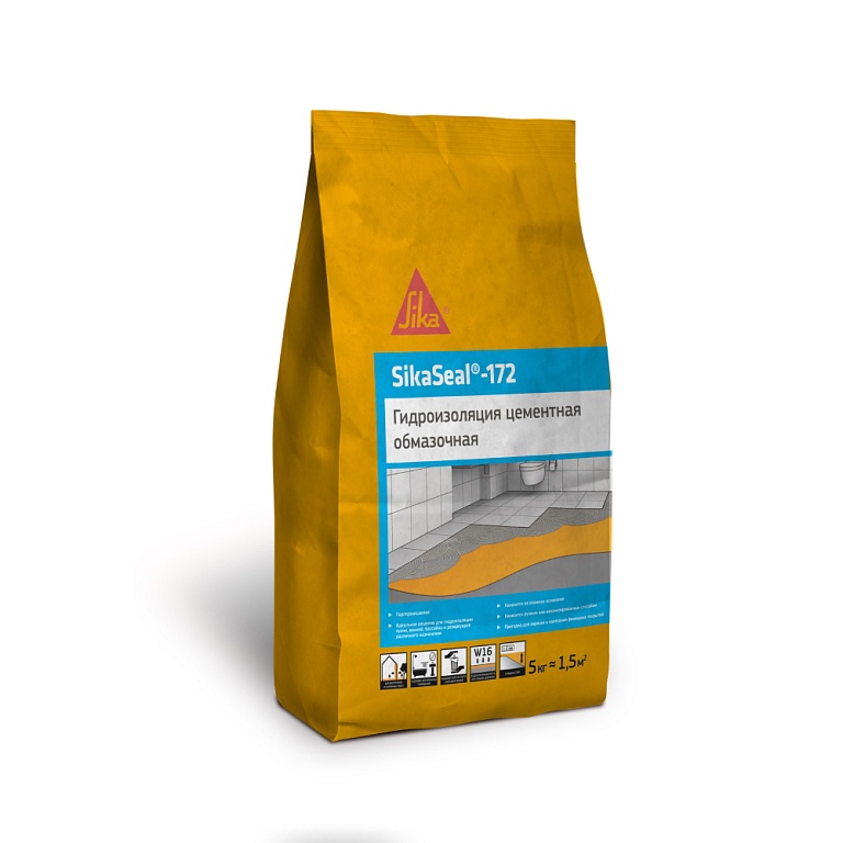 SikaSeal-172 5кг Гидроизоляция тонкослойная цементная