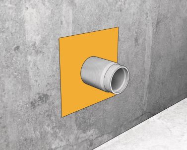 Sika Sealing Tape S Wall Patch 10шт Манжета настенная гидроизоляционная, серый / жёлтый
