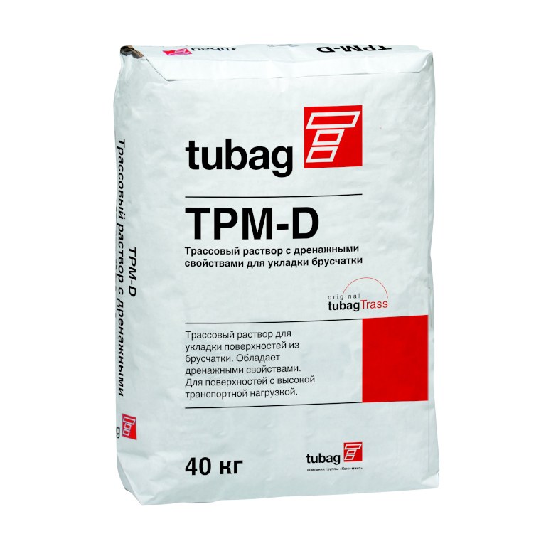 TPM-D 04 Трассовый раствор с дренажными свойствами для укладки брусчатки, 0-4мм tubag, TPM-D 04 Трассовый раствор с дренажными свойствами для укладки брусчатки, 0-4мм tubag
