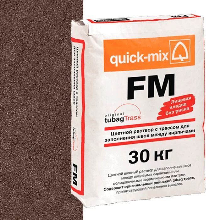 FM F, Цветная смесь для заделки швов тёмно-коричневый quick-mix