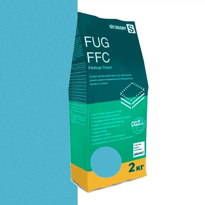 FUG FFC 24 Сухая затирочная смесь для узких швов, серо-голубой (1 - 6 мм) strasser, FUG FFC 24 Сухая затирочная смесь для узких швов, серо-голубой (1 - 6 мм) strasser
