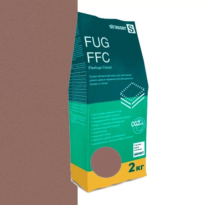 FUG FFC 29 Сухая затирочная смесь для узких швов, шоколадный (1 - 6 мм) strasser, FUG FFC 29 Сухая затирочная смесь для узких швов, шоколадный (1 - 6 мм) strasser