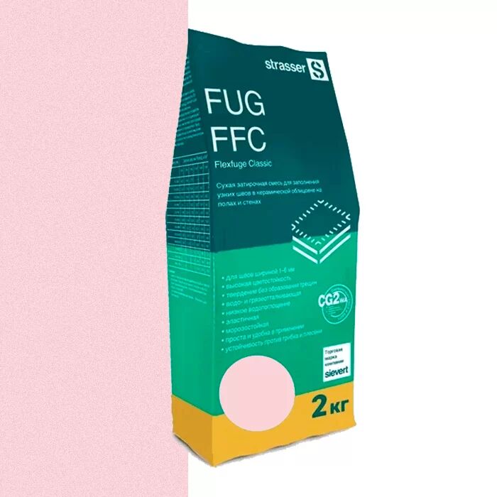 FUG FFC 21 Сухая затирочная смесь для узких швов, светло-розовый (1 - 6 мм) strasser, FUG FFC 21 Сухая затирочная смесь для узких швов, светло-розовый (1 - 6 мм) strasser
