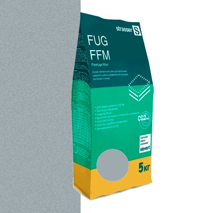 FUG FFM 03 Сухая затирочная смесь для широких швов, серый (3 - 20 мм) strasser, FUG FFM 03 Сухая затирочная смесь для широких швов