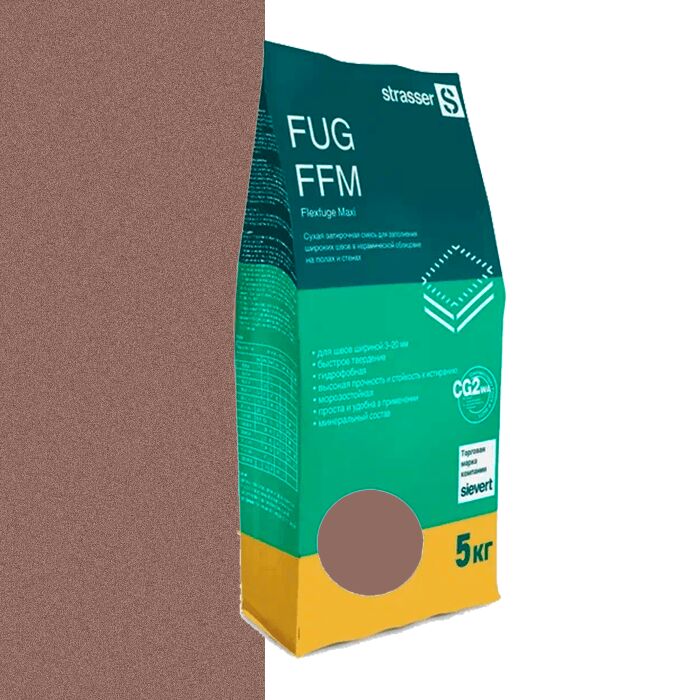 FUG FFM 29 Сухая затирочная смесь для широких швов, шоколадный (3 - 20 мм) strasser, FUG FFM 29 Сухая затирочная смесь для широких швов