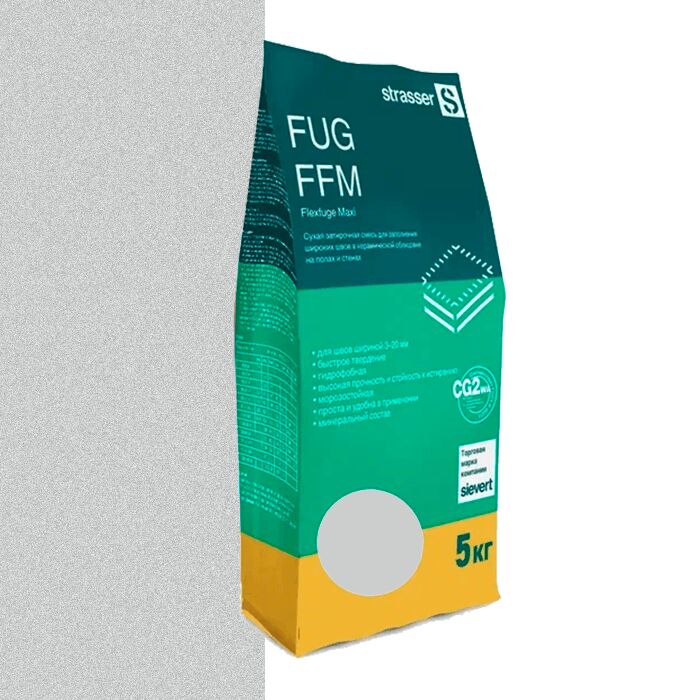 FUG FFM 04 Сухая затирочная смесь для широких швов, светло-серый (3 - 20 мм) strasser, FUG FFM 04 Сухая затирочная смесь для широких швов