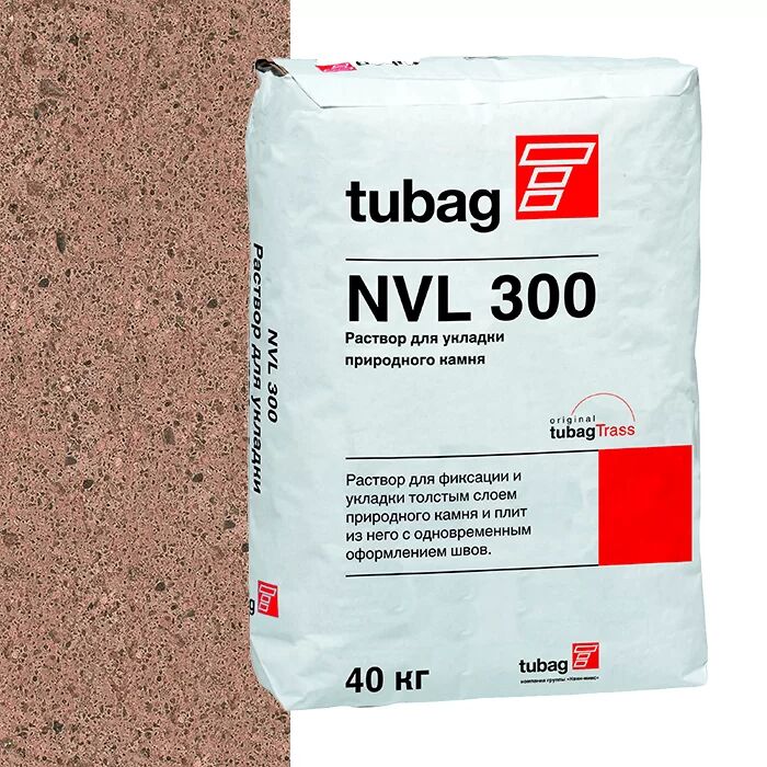 NVL 300 Сухая смесь  для укладки природного камня, коричневый tubag