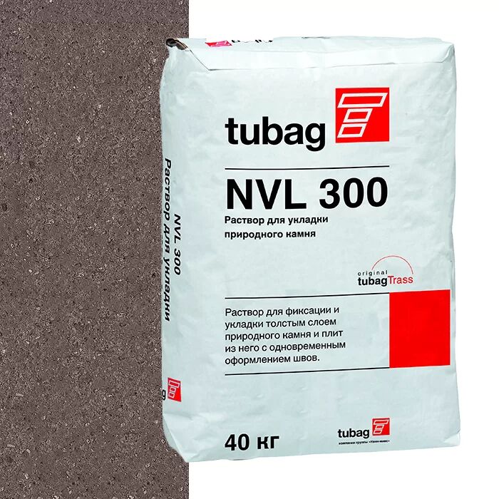 NVL 300 Сухая смесь для укладки природного камня, тёмно-коричневый tubag, NVL 300 Сухая смесь для укладки природного камня, тёмно-коричневый tubag