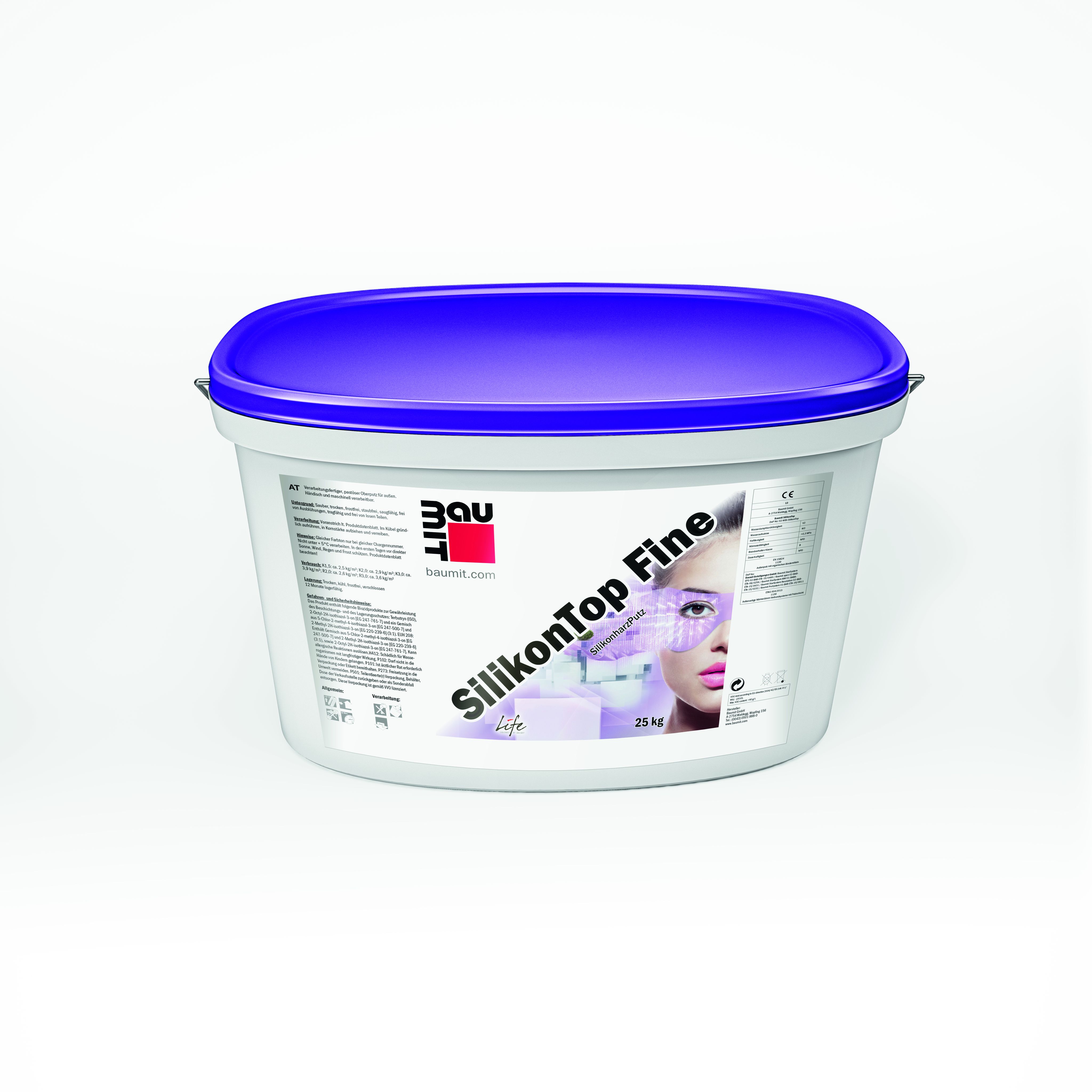 Baumit SilikonTop ОСНОВА K 1.5 шуба 2,5кг/м2 K 2.0 шуба 2,9кг/м2 K 3.0 шуба 3,9кг/м2 R 2.0 короед 2,6кг/м2 R 3.0 короед 3,6кг/м2